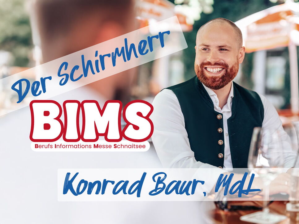 MdL Konrad Baur ist der Schirmherr der Berufsinformationsmesse in Schnaitsee